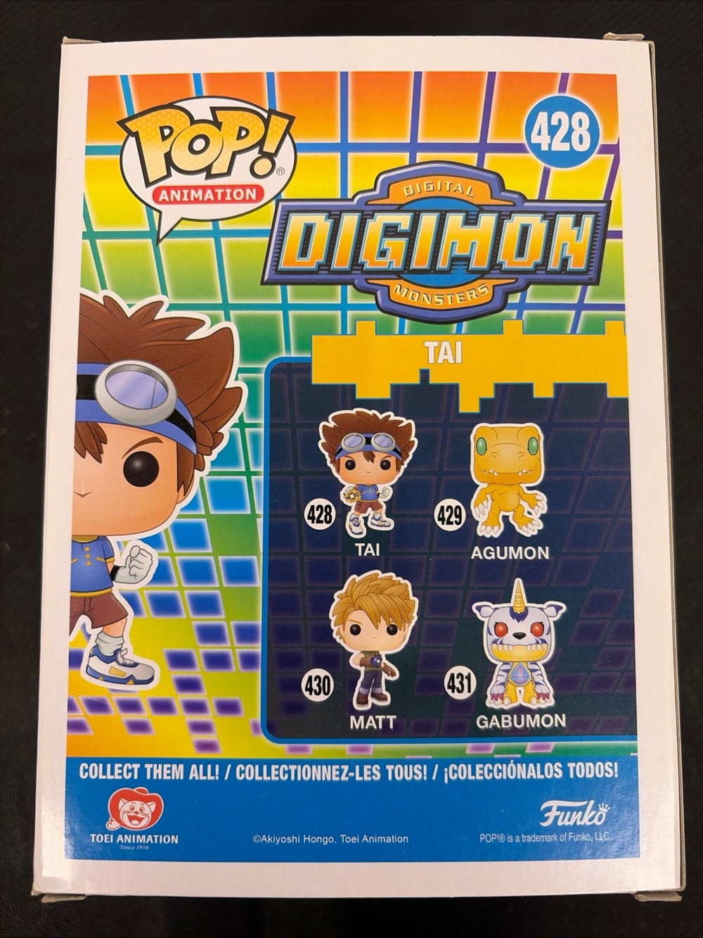 Funko Pop! Digimon Tai Kamiya #428 Digital Monsters Vinyl Figure - Picture 2 of 6